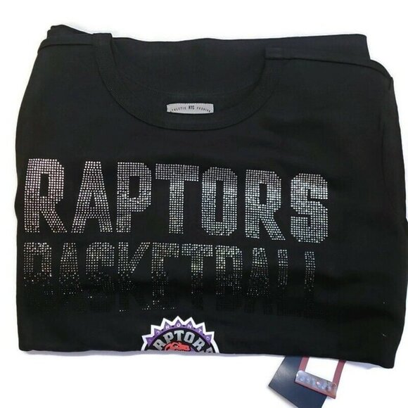 NBA Toronto Raptors Showtime Pull Over Sweater Womens Size XL GIII 4 Her Black - Picture 4 of 6